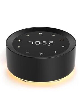 Baby Sound Machine White Noise Sleep Soother Night Light Portable Timer